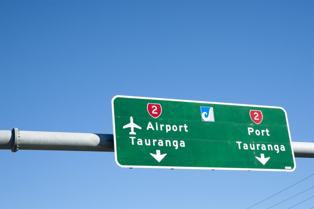 Airport,Sign,For,Tauranga,New,Zealand,Okay,To,Travel,By,Plane,After,Varicose,Veins,Treatment.